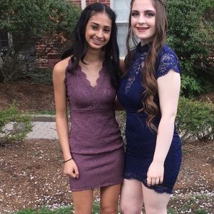 Purple body con dress:)